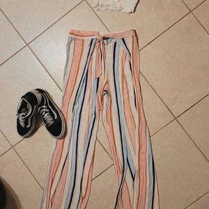 Forever 21 striped beach cover up with slits on each leg